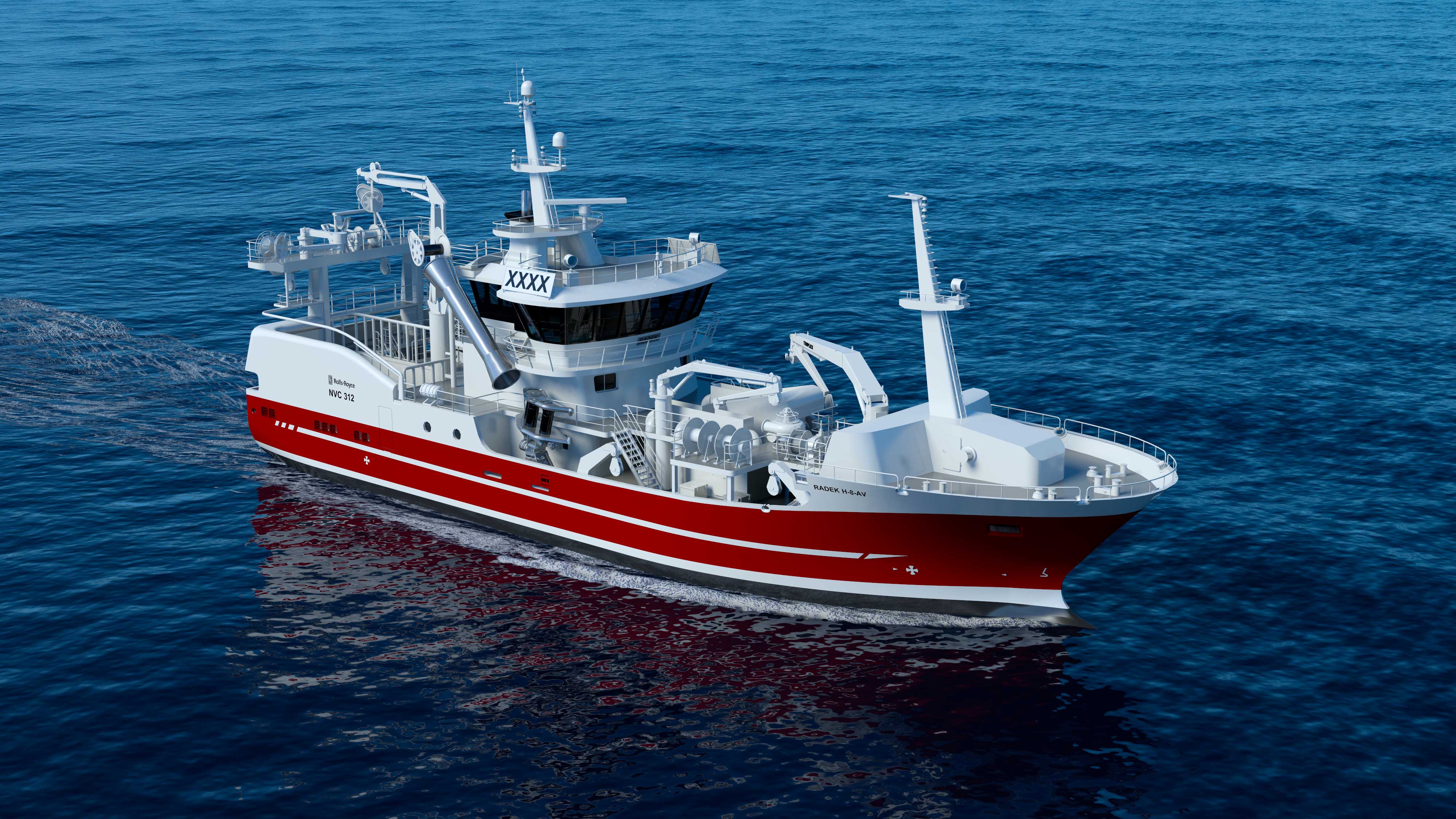Great atlantic. Траулер r 3220. Rolls Royce Marine Trawler. Kongsberg ship Design. New Kongsberg Fishing Trawler 2023.