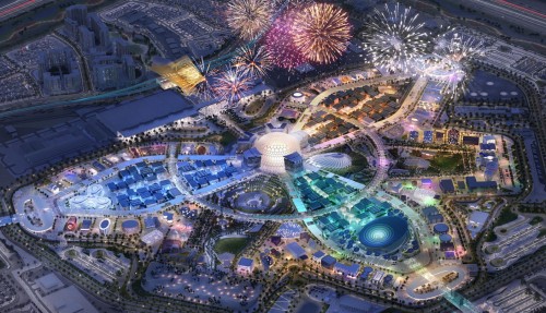 Som følge av koronapandemien gjennomføres Expo 2020 fra 1. oktober 2021 til 31. mars 2022. Foto: Expo 2020.
