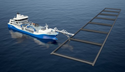 Fartøyene vil være hybridbåter med betydelige batteripakker som tilfredsstiller de strengeste miljøkrav og skal fullspekkes med norsk utstyr. llustration: Salt Ship Design