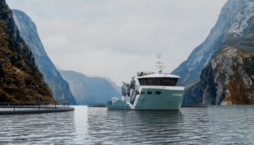 Sletta Verft i Aure kal bygge en 20 meters servicebåt for Cermaq. Illustrasjon: Møre Maritime