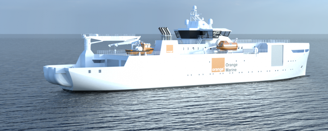 Fartøyet er utviklet av Vard Design for å møte spesifikke prioriteringer på energiforbruk og ytelse.  Foto: Orange Marine 