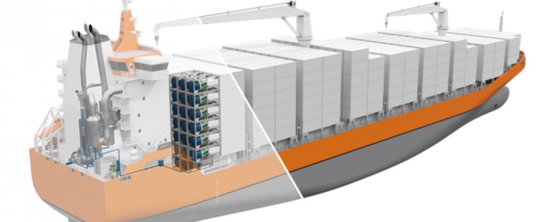 Med et CCS-Ready system ombord vil rederiet overholde dagens utslippskrav for SOx, samtidig som legger til rette for en smidig montering av et komplett CCS-system i fremtiden. Illustrasjon: Wärtsilä.