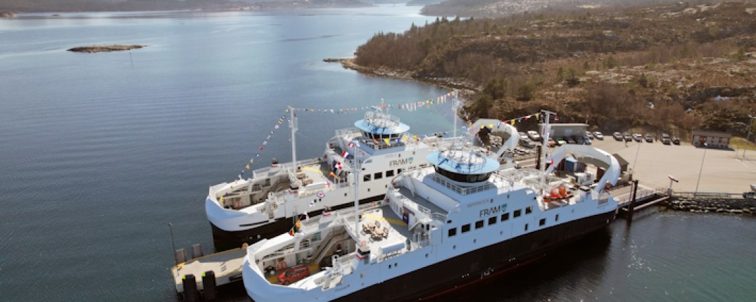 Fjord1 is the leading floating bridge operator in Norway, providing critical high-frequency ferry and express boat services with a large fleet of modern and electric ferries. Photo: Fjord1