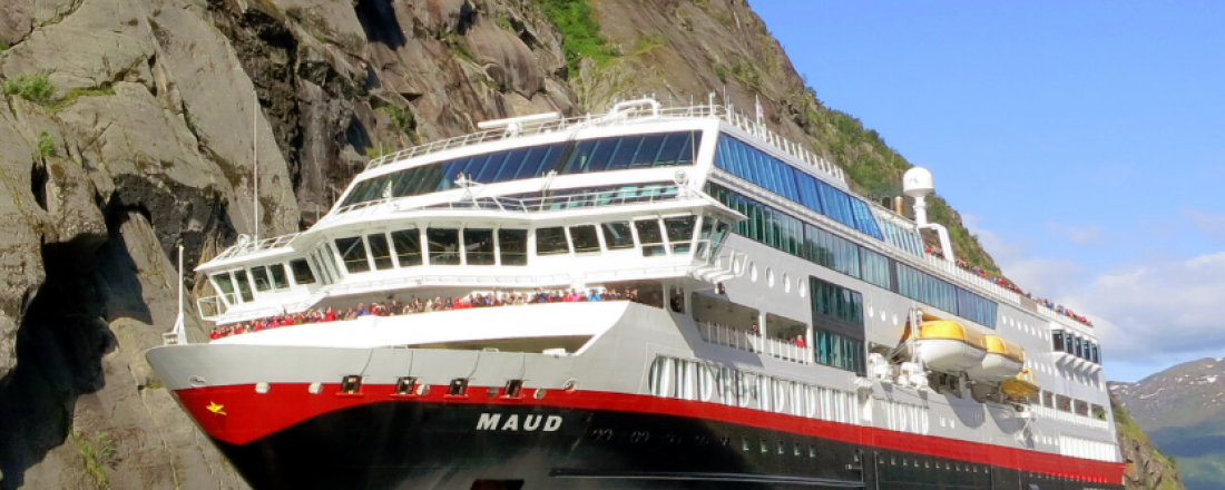 MS Maud blir ho ein del av ekspedisjonsskip-flåten til Hurtigruten Expeditions året rundt. Foto: Hurtigruten Expeditions