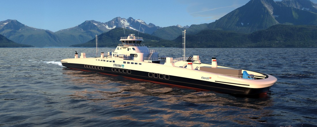 NCS skal levere fem komplette automasjonssystemer til fem Fjord1-ferjer. Illustrasjon: BowVision