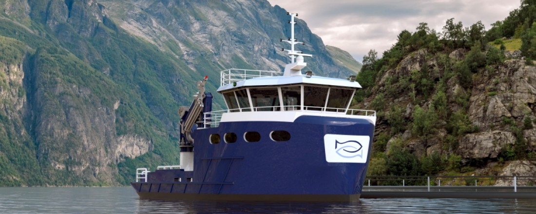Dette er det andre fartøyet Sletta Verft bygger til Håløy Havservice. Illustrasjon: Møre Maritime.