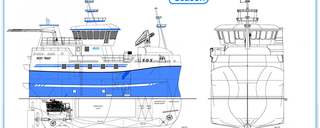 Nybygget som Kenfish II AS skal få levert i juni neste år. Illustrasjon: Seacon.