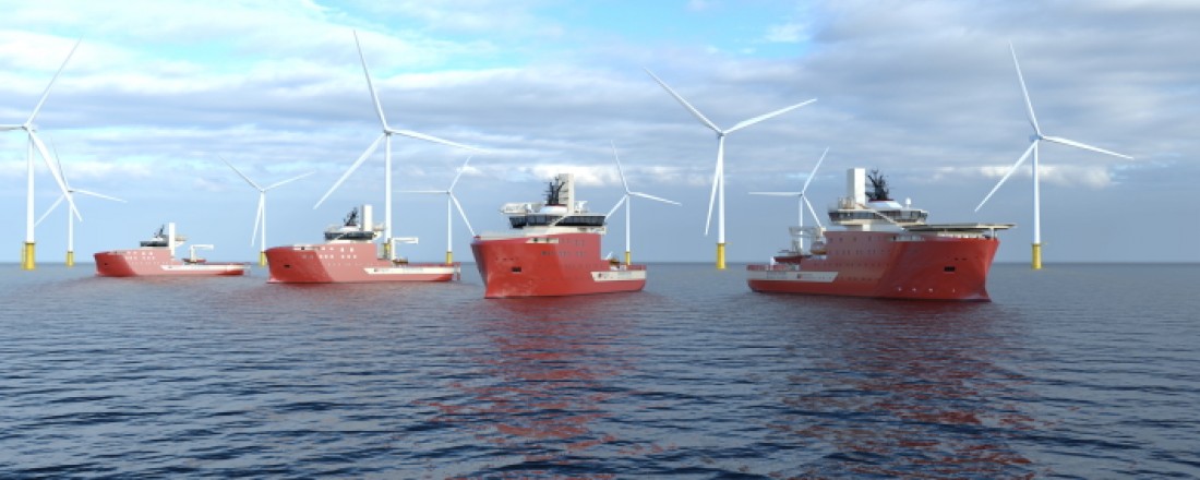 North Star has secured a long-term charter contract to deliver an additional ship boasting its new hybrid-powered renewables fleet to support the third phase of the Dogger Bank Wind Farm. The vessel will be built and delivered by Vard, scheduled for delivery to North Star in Q4 2024. Illustration: Vard.