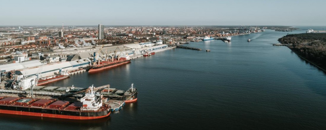 Panoramic view of the port and city of Klaipeda, Lithuania (Photo: Andrius Kundrotas)