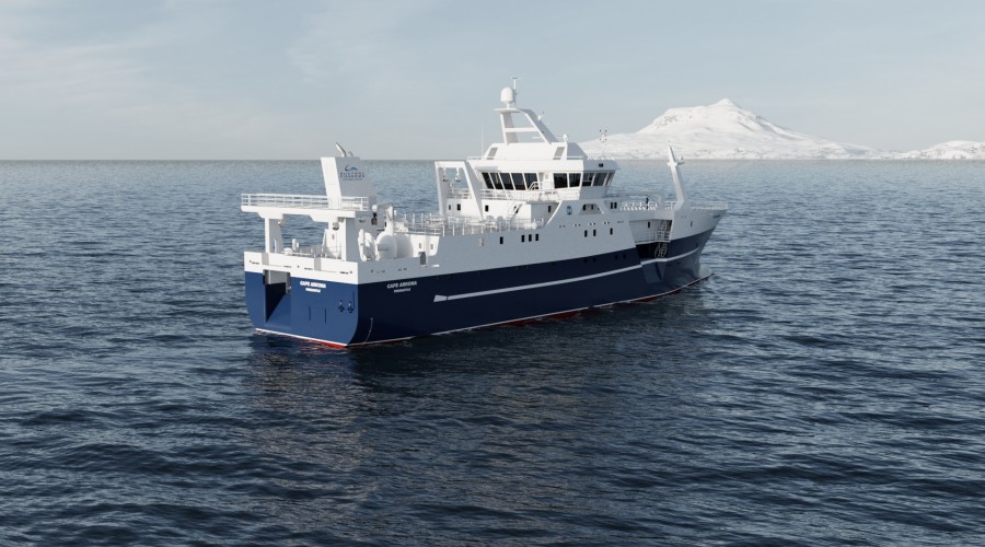 Båtbygg AS bygger kombibåten til Austral Fisheries. Ill: Skipskompetanse/Baatbygg