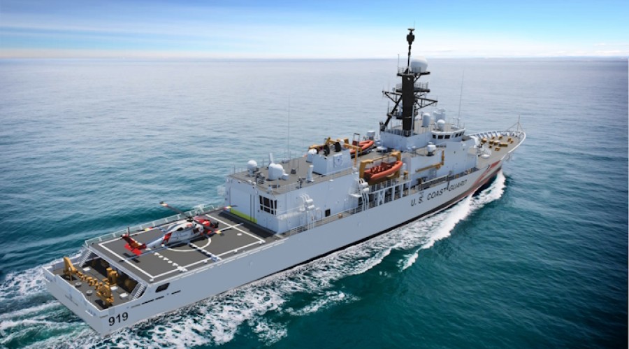 Kongsberg Maritime til å levere Promas fremdiftssystem til det femte og siste skipet i den amerikanske kystvaktens nye Offshore Patrol Cutter (OPC) Heritage Class-program.  