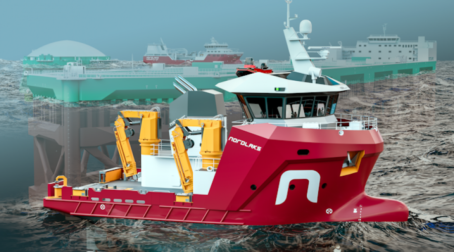 Hybrid servicebåt for Nordlaks