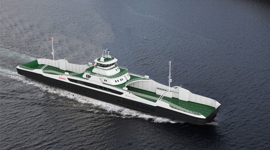 Boreal Sjø har kontrahert sin tredje ferje med design MM 105 FE EL hos Multi Maritime. Illustrasjon: Multi Maritime
