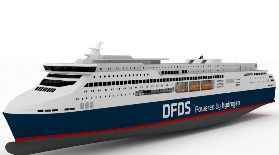 The ferry that has the working name Europa Seaways. Ill: DFDS/ Knud E. Hansen.