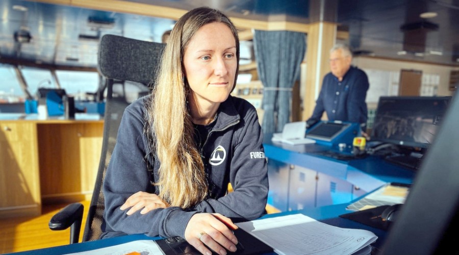 Therese Boman just became Furetank's first female captain. Photo: Furetank.