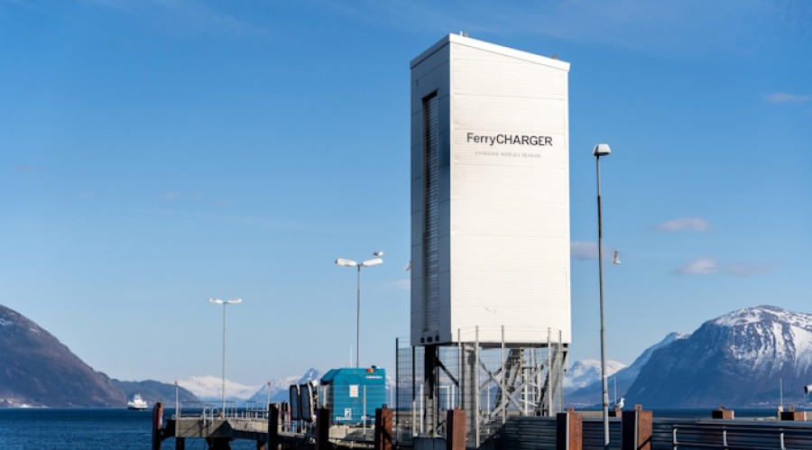 NES will deliver the land-based charging system to the Puttgarden ferry berth and connect the equipment to the power grid. Photo: NES
