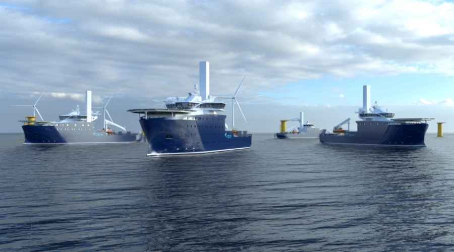 Blant skipene Anda-Olsen har signert kontrakt for satt i bestilling av Rem Offshore. Illustrasjon: Vard