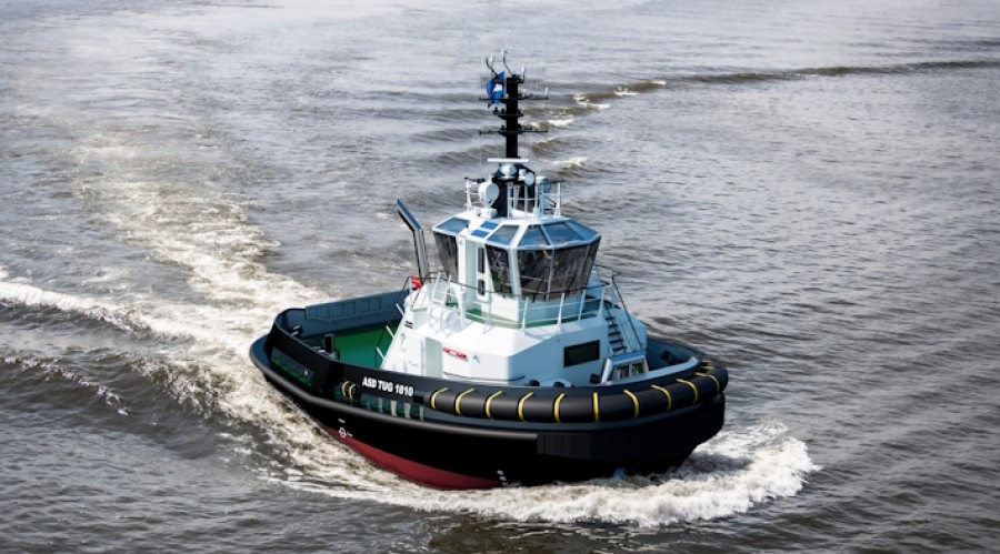 With this newest generation of compact tugs, Damen sets out to answer the needs of modern port operations, using proven technology such as the SRP. Illustration: Damen