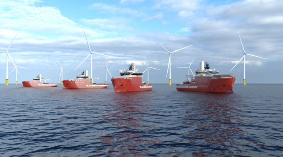 North Star has secured a long-term charter contract to deliver an additional ship boasting its new hybrid-powered renewables fleet to support the third phase of the Dogger Bank Wind Farm. The vessel will be built and delivered by Vard, scheduled for delivery to North Star in Q4 2024. Illustration: Vard.