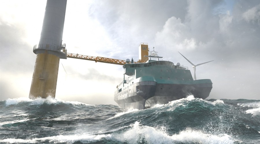 To «Windkeeper» service operasjonsfartøy (SOV) bygges av det tyrkiske verftet Cemre for GC Rieber Shipping.